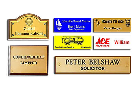 Corporate Signs, Badges, and Name Tags.